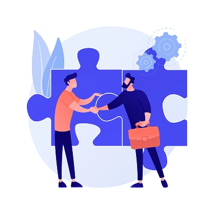 Team members giving a high five, symbolizing trust and retention